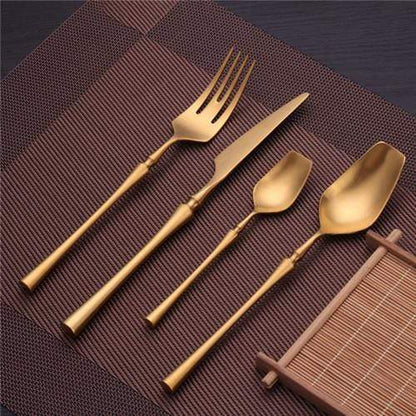 The Southern Atelier – Satin Gold Cutlery Set - The Southern AtelierSKU_1762349632577_677