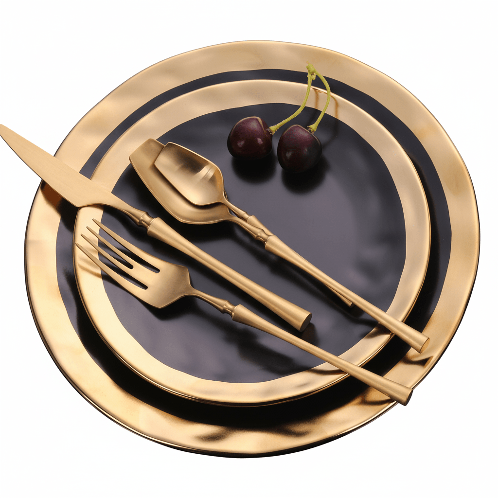 The Southern Atelier – Satin Gold Cutlery Set - The Southern AtelierSKU_1762349632577_677