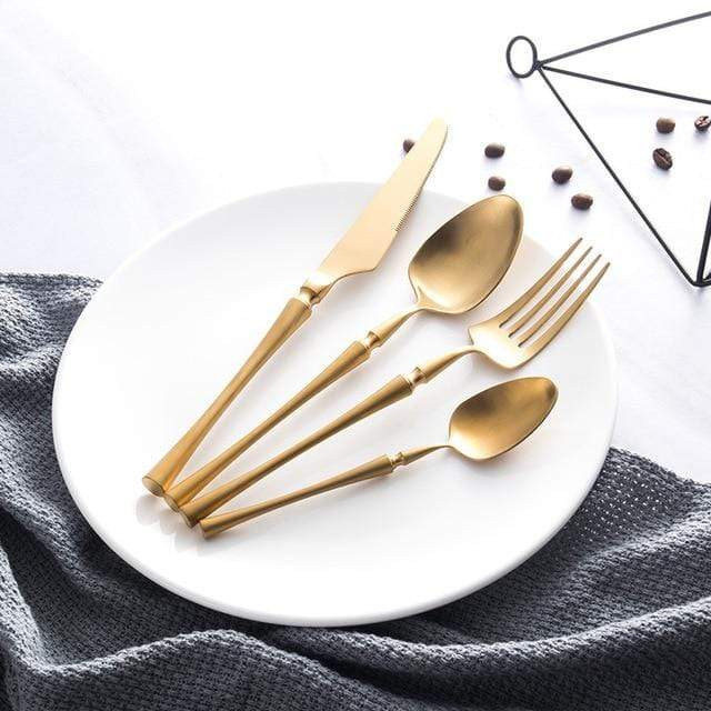 The Southern Atelier – Satin Gold Cutlery Set - The Southern AtelierSKU_1762349632577_677