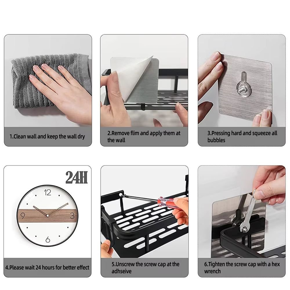 The Southern Atelier – Sleek Aluminium Shower Shelf for a Stylish Spaces and Modern Interiors - The Southern AtelierSKU_1762849889310_708