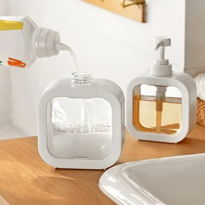 The Southern Atelier – Sleek Ceramic Soap Dispenser in Soft White for a Serene Ambiance - The Southern AtelierSKU_1764698762555_742
