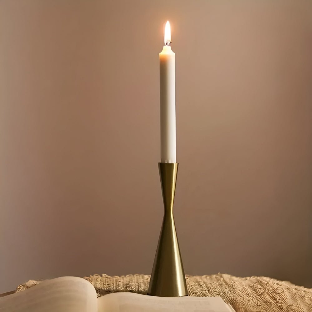 The Southern Atelier – Sleek Nordic Brass Candlesticks - The Southern AtelierSKU_1755202277118_237