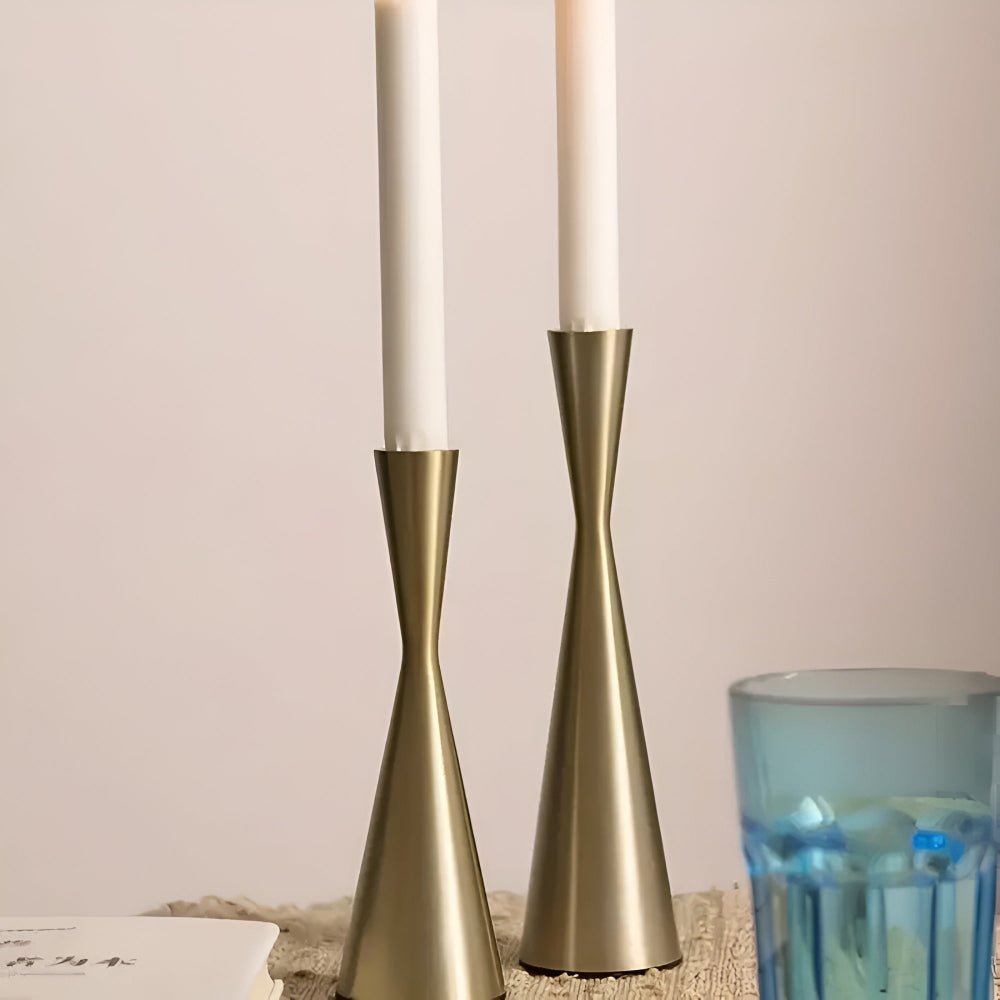 The Southern Atelier – Sleek Nordic Brass Candlesticks - The Southern AtelierSKU_1755202277118_237