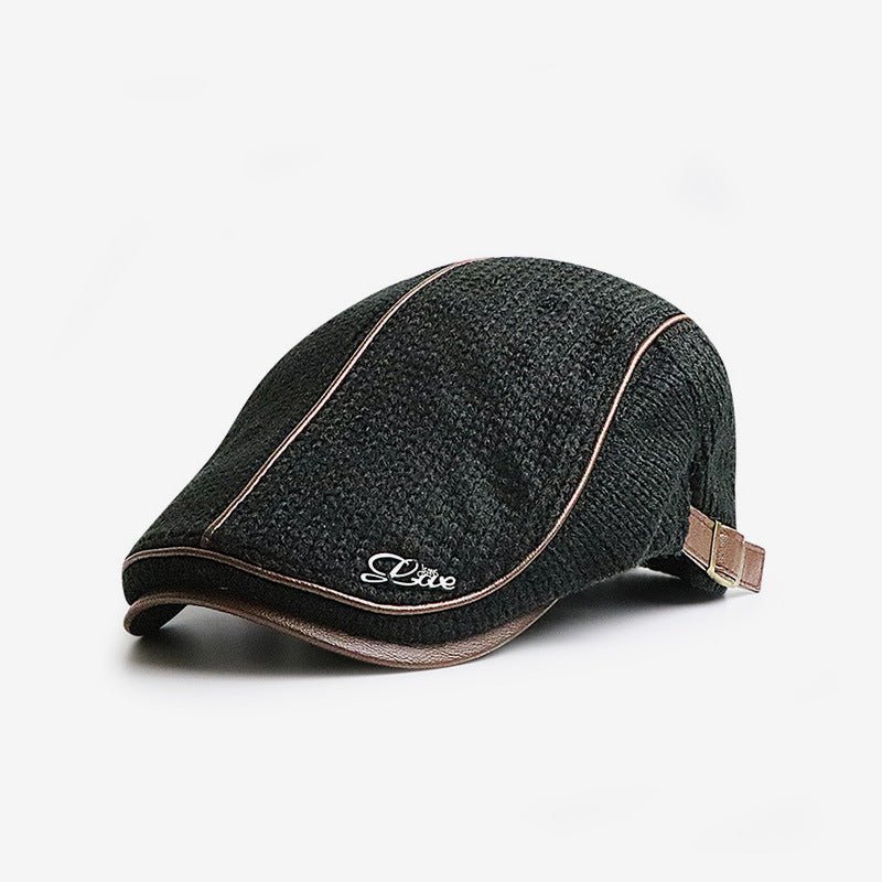 The Southern Atelier - Sorrento Flat Cap in Viscose-Wool Blend with Adjustable Brass Buckle for a Secure, Comfortable Fit - The Southern AtelierSKU_1778870037415_292