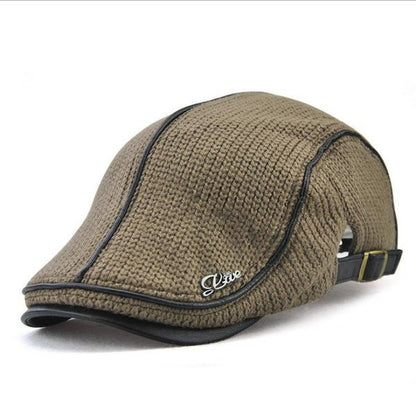 The Southern Atelier - Sorrento Flat Cap in Viscose-Wool Blend with Adjustable Brass Buckle for a Secure, Comfortable Fit - The Southern AtelierSKU_1778870037415_65