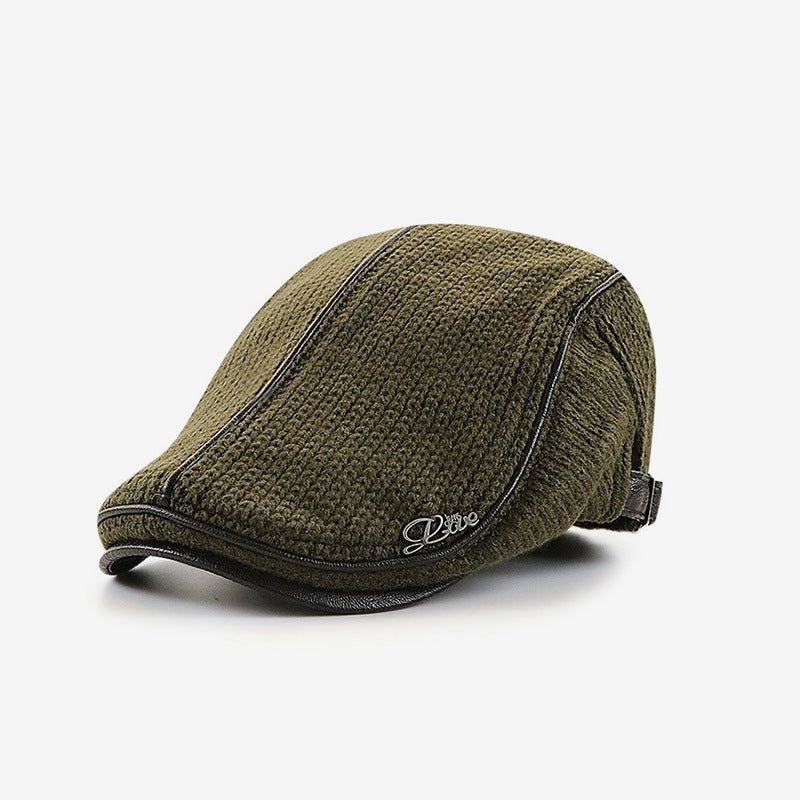 The Southern Atelier - Sorrento Flat Cap in Viscose-Wool Blend with Adjustable Brass Buckle for a Secure, Comfortable Fit - The Southern AtelierSKU_1778870037415_987