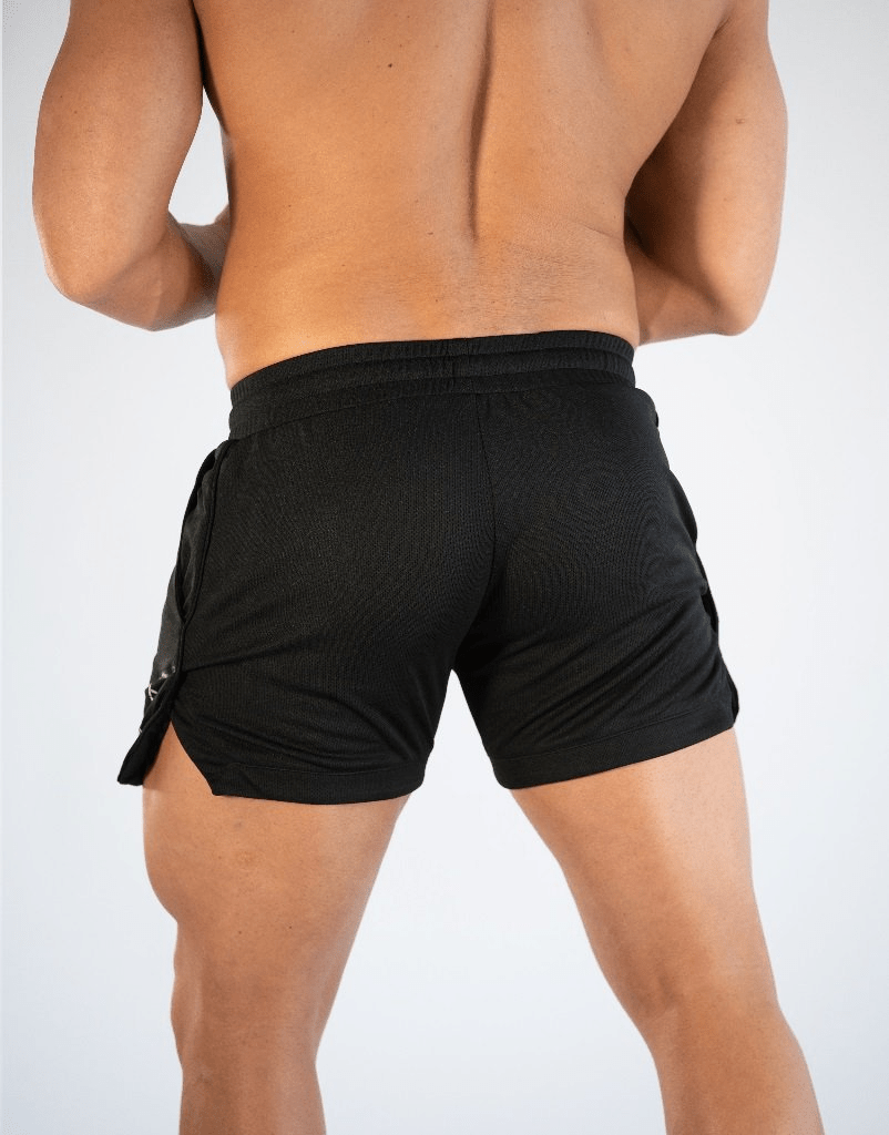 The Southern Atelier - Sparton Elite Shorts in Quick-Dry Four-Way Stretch with Zip Pockets for Gym and Running - The Southern AtelierSKU_1784316614227_531