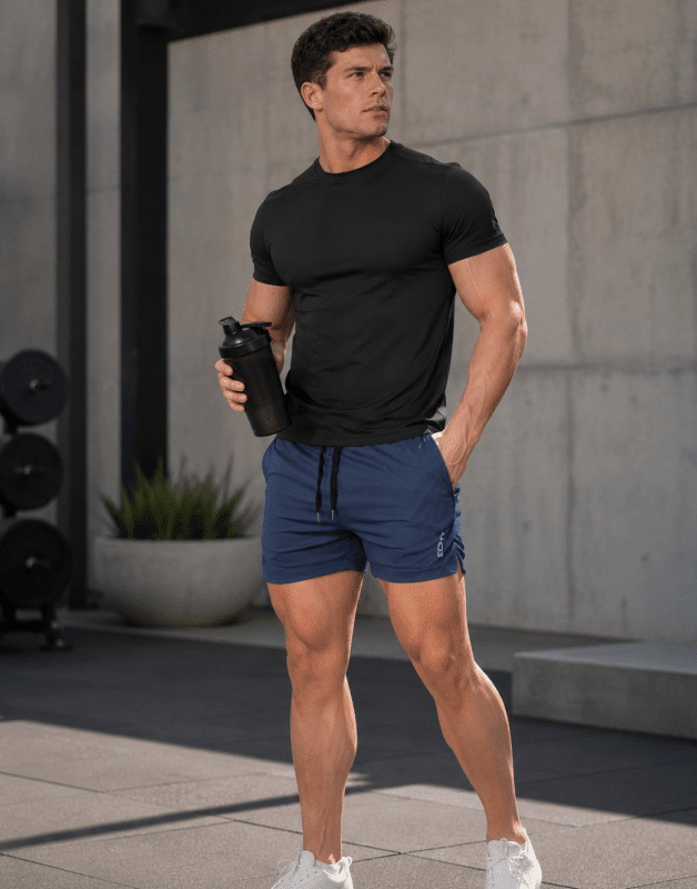 The Southern Atelier - Sparton Elite Shorts in Quick-Dry Four-Way Stretch with Zip Pockets for Gym and Running - The Southern AtelierSKU_1784316614227_531