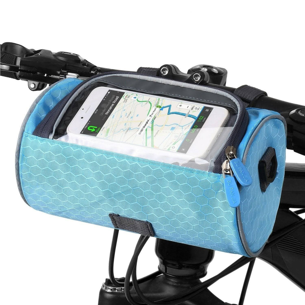 The Southern Atelier - Speedy Bike Bag in Waterproof Fabric with Touchscreen Window for On-Bike Navigation - The Southern AtelierSKU_1786566227644_172