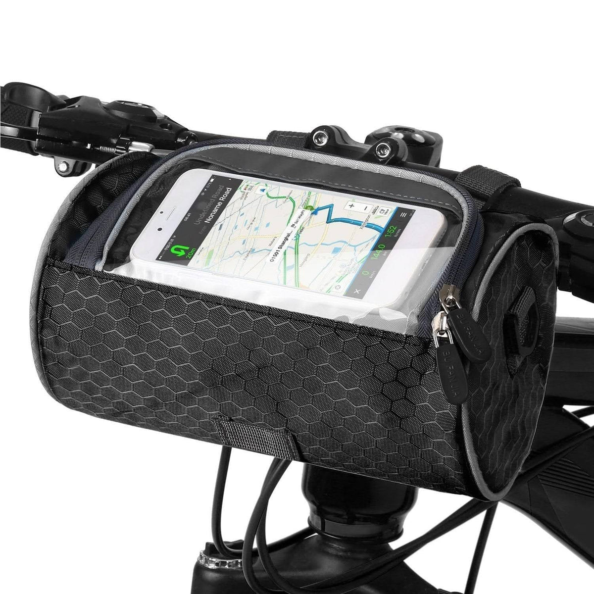 The Southern Atelier - Speedy Bike Bag in Waterproof Fabric with Touchscreen Window for On-Bike Navigation - The Southern AtelierSKU_1786566227644_172