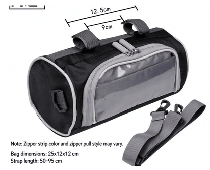 The Southern Atelier - Speedy Bike Bag in Waterproof Fabric with Touchscreen Window for On-Bike Navigation - The Southern AtelierSKU_1786566227644_876