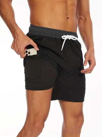 The Southern Atelier - Speedy Men's Swim Shorts in Quick-Dry Lightweight Polyester for Beach and Pool - The Southern AtelierSKU_1786566073549_16