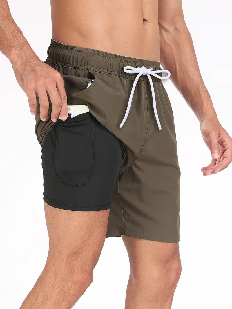 The Southern Atelier - Speedy Men's Swim Shorts in Quick-Dry Lightweight Polyester for Beach and Pool - The Southern AtelierSKU_1786566073549_805