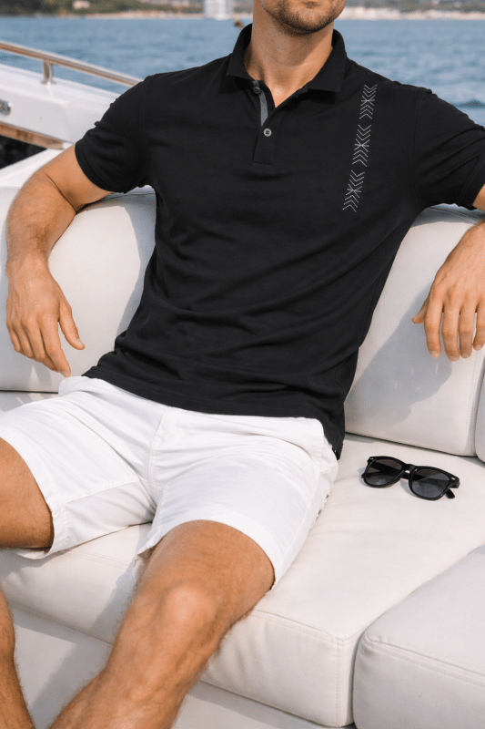 The Southern Atelier - Stanton Polo in Lightweight Cotton-Blend for Breathable All-Day Comfort - The Southern AtelierSKU_1784316660338_191