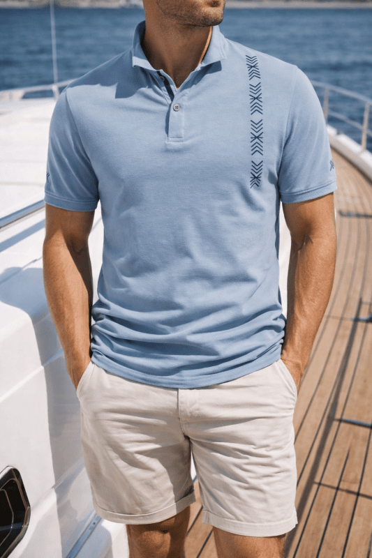 The Southern Atelier - Stanton Polo in Lightweight Cotton-Blend for Breathable All-Day Comfort - The Southern AtelierSKU_1784316660338_191