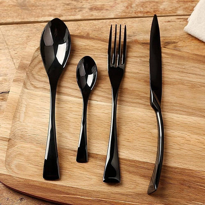 The Southern Atelier - Stylish Black Steel Cutlery Set - The Southern AtelierSKU_1762349726959_349