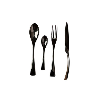 The Southern Atelier - Stylish Black Steel Cutlery Set - The Southern AtelierSKU_1762349726959_349