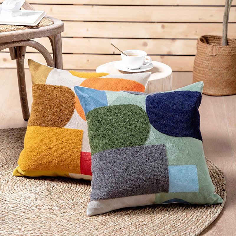 The Southern Atelier – Stylish Geometric Cushion Covers in Vibrant Hues for a Touch of Elegance - The Southern AtelierSKU_1764698764707_215