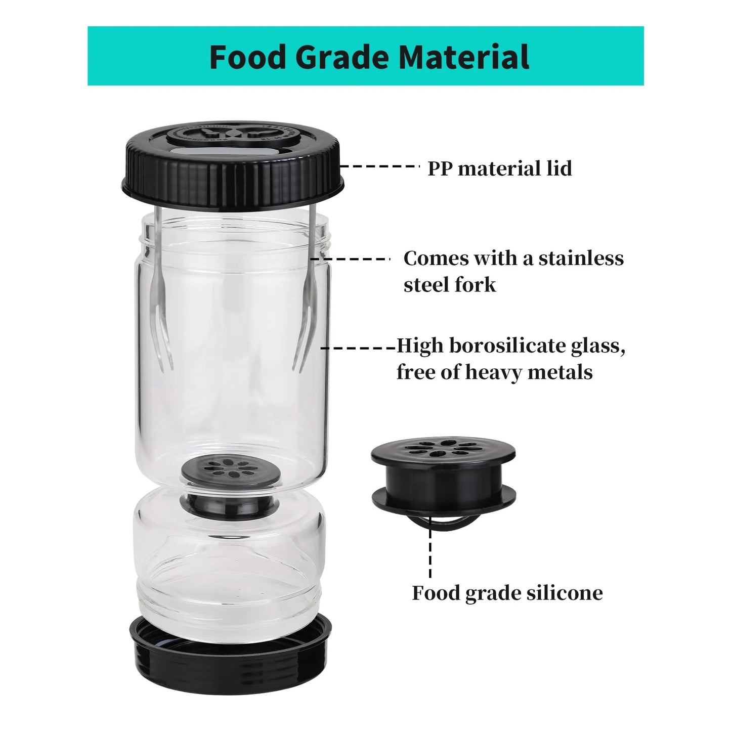 The Southern Atelier – Stylish Glass Pickle Jar with Functional Elegance for Modern Interiors - The Southern AtelierSKU_1775909317241_102