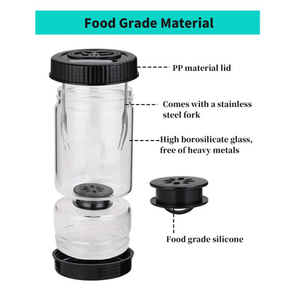 The Southern Atelier – Stylish Glass Pickle Jar with Functional Elegance for Modern Interiors - The Southern AtelierSKU_1775909317241_102