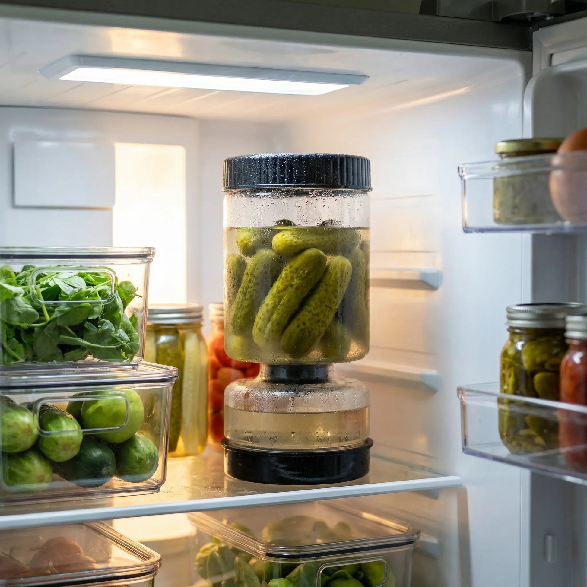 The Southern Atelier – Stylish Glass Pickle Jar with Functional Elegance for Modern Interiors - The Southern AtelierSKU_1775909317241_102