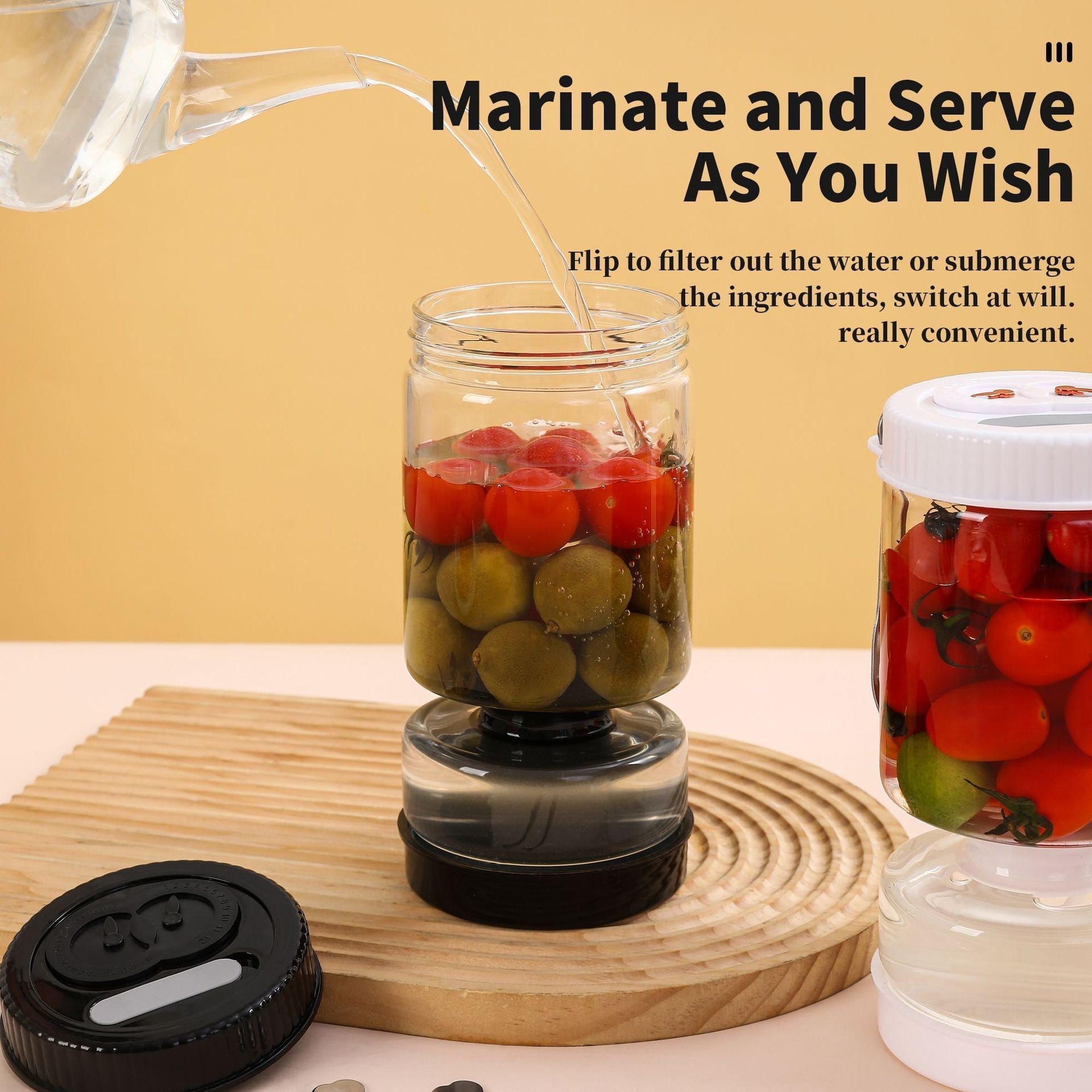 The Southern Atelier – Stylish Glass Pickle Jar with Functional Elegance for Modern Interiors - The Southern AtelierSKU_1775909317241_102
