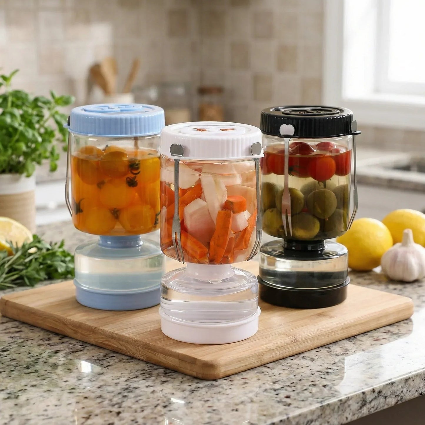 The Southern Atelier – Stylish Glass Pickle Jar with Functional Elegance for Modern Interiors - The Southern AtelierSKU_1775909317241_102