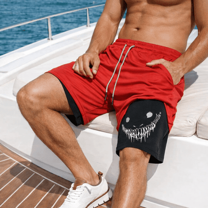 The Southern Atelier - Terek 2-in-1 Training Shorts in Ultralight 4-Way Stretch with Phone Pocket and Towel Hook - The Southern AtelierSKU_1784316699737_332