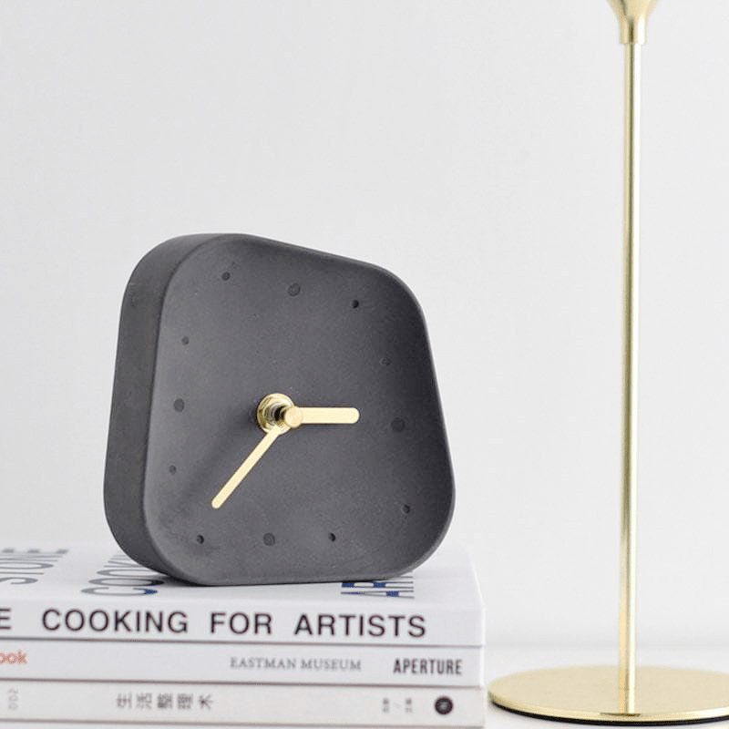 The Southern Atelier – Timeless Cement Desk Clock - The Southern AtelierSKU_1755799741743_46