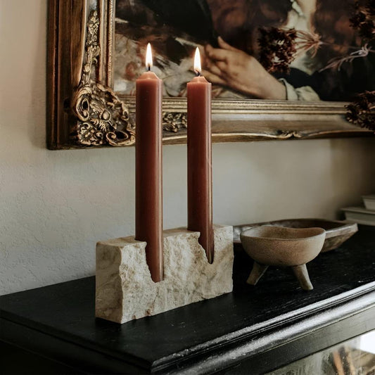 The Southern Atelier – Timeless Glow Stone Candle Holder - The Southern AtelierSKU_1755202273523_556