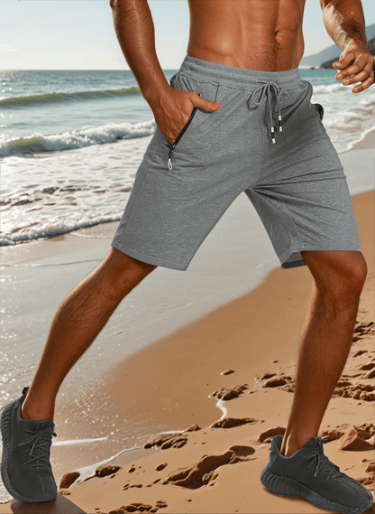 The Southern Atelier - Titan Performance Shorts in Breathable Fabric with Zip Pockets for Running and Everyday Wear - The Southern AtelierSKU_1784316681970_146