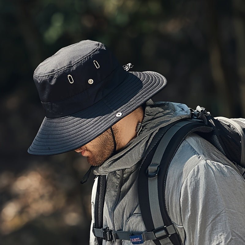 The Southern Atelier - Tom Wide-Brim Sun Hat with Chin Strap and Vented Crown for Summer Hiking, Fishing, and Camping - The Southern AtelierSKU_1786566286927_631