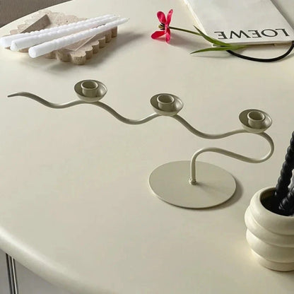 The Southern Atelier – Tri Iron Twisted Candle Holder - The Southern AtelierSKU_1754935813512_503