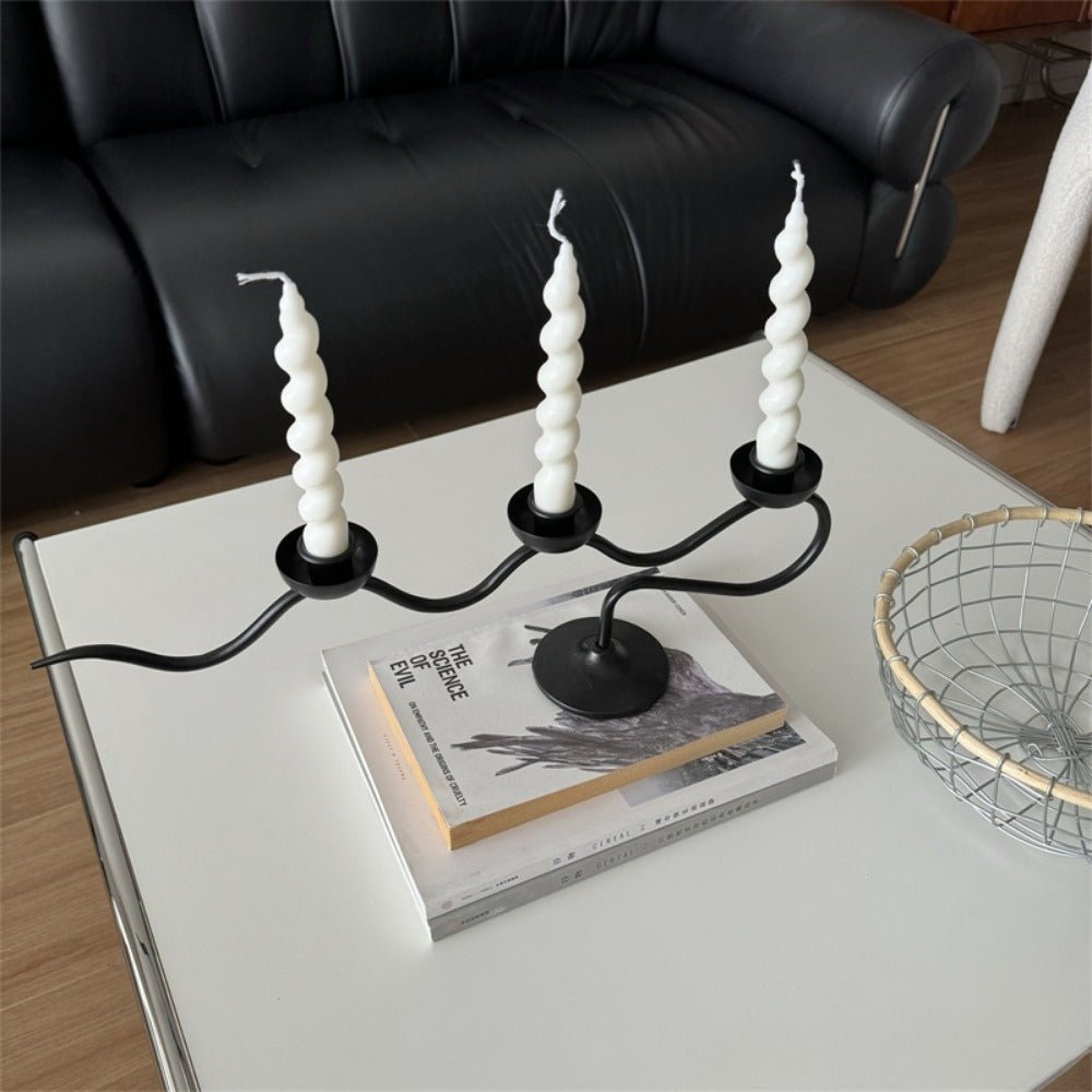 The Southern Atelier – Tri Iron Twisted Candle Holder - The Southern AtelierSKU_1754935813512_575