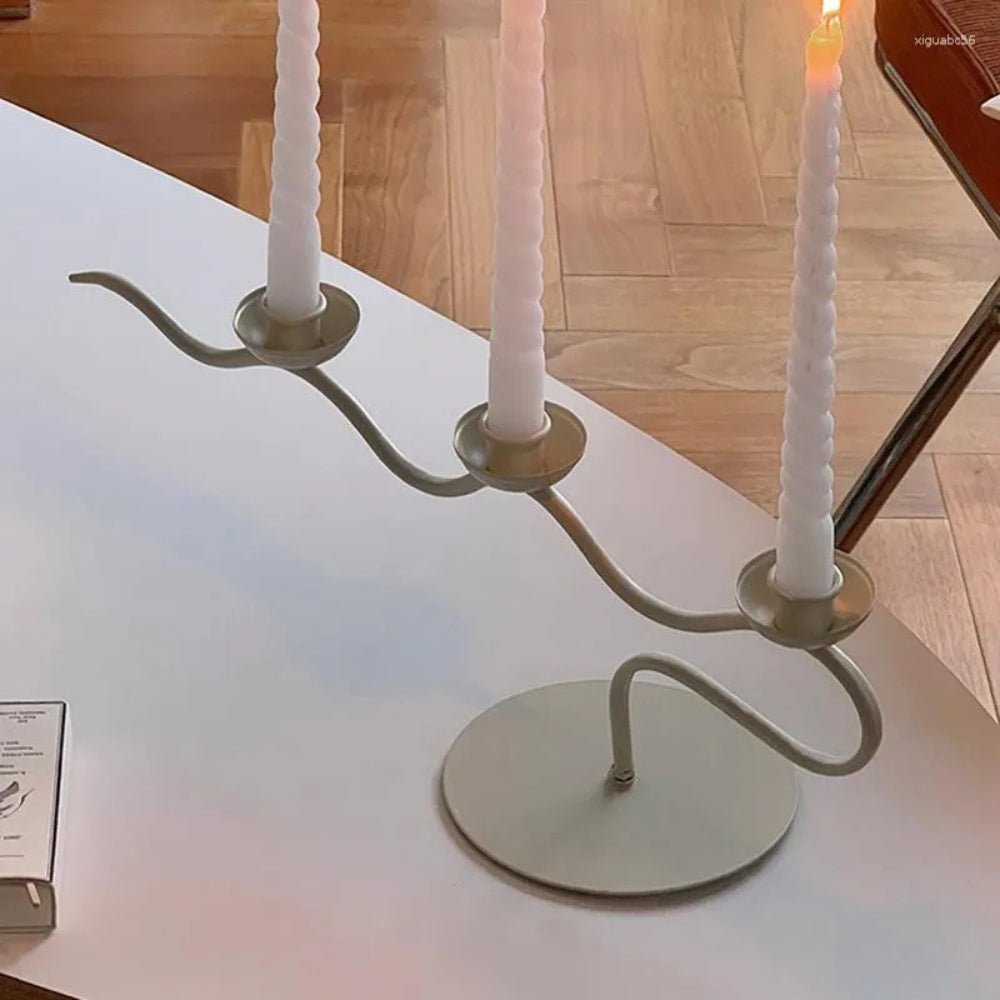 The Southern Atelier – Tri Iron Twisted Candle Holder - The Southern AtelierSKU_1754935813512_575