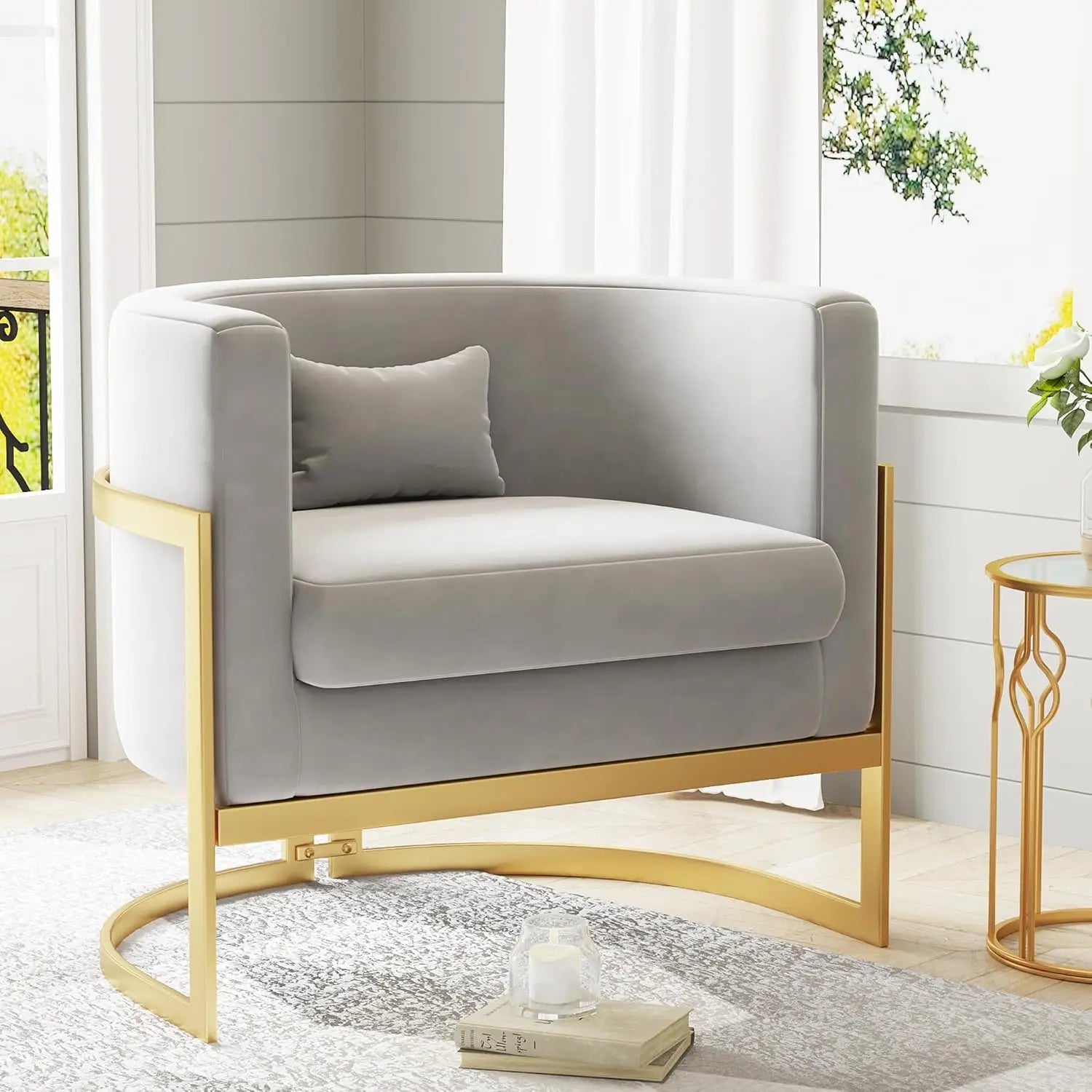 The Southern Atelier – Velvet Nest Lounge Chair - The Southern AtelierSKU_1754143265821_275