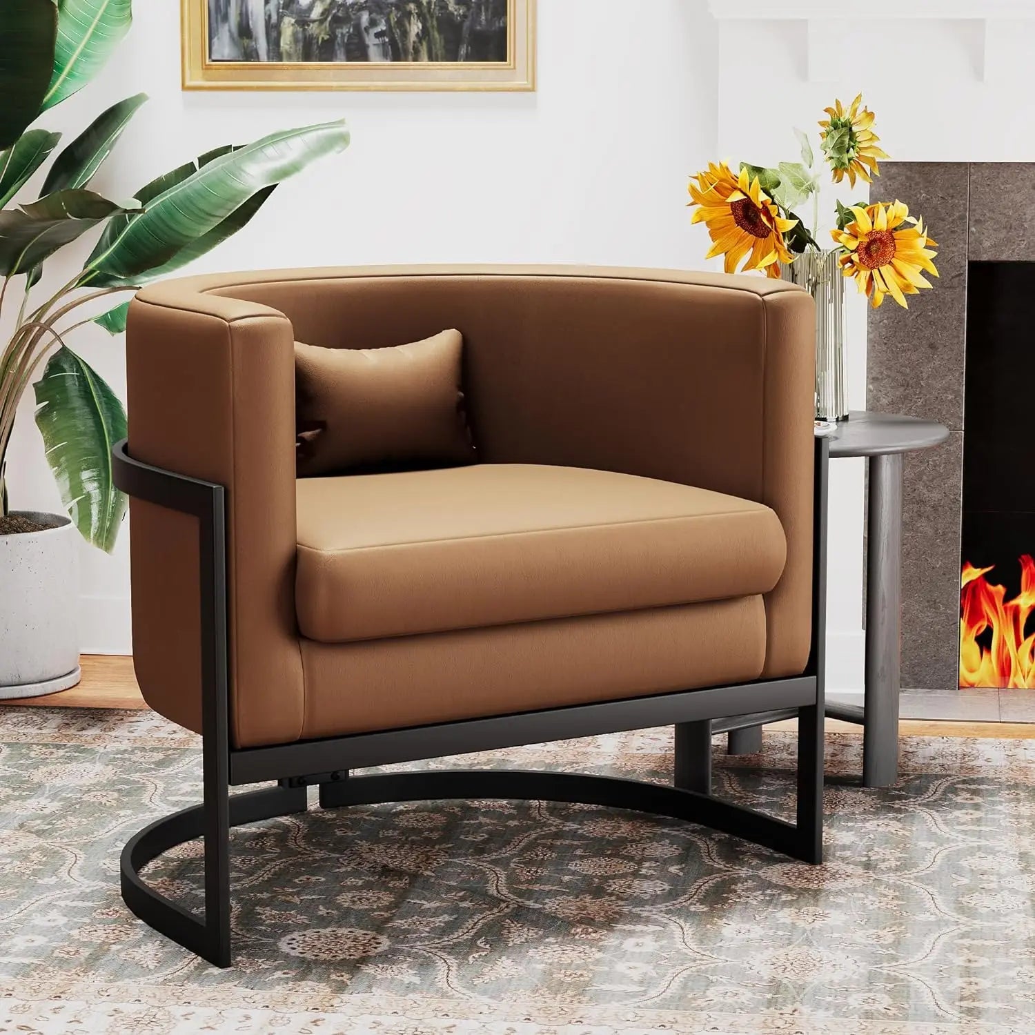 The Southern Atelier – Velvet Nest Lounge Chair - The Southern AtelierSKU_1754143265821_401