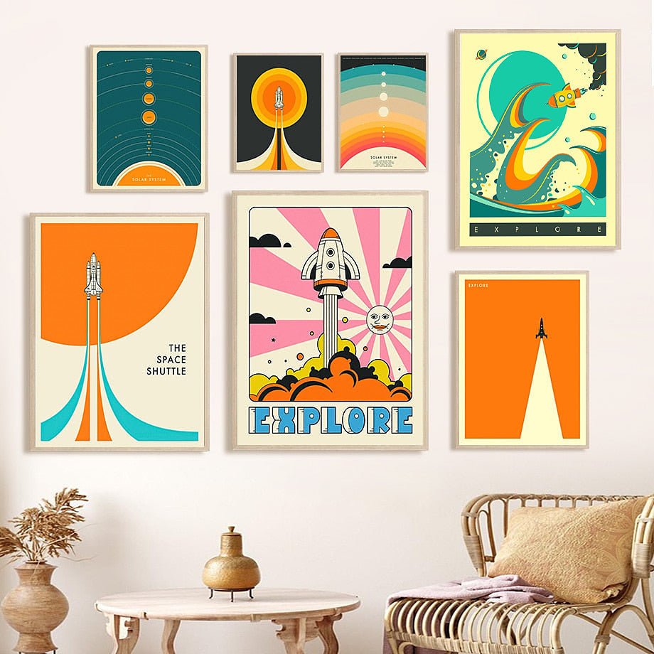 The Southern Atelier – Vibrant Cosmic Canvas Art for Modern Interiors - The Southern AtelierSKU_1775909428632_992