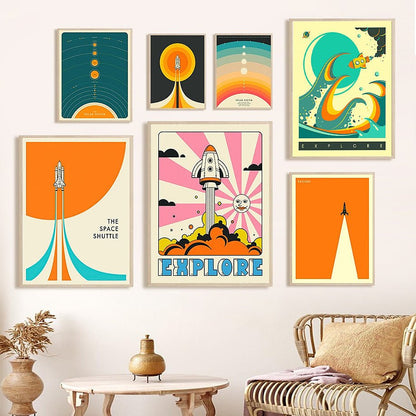 The Southern Atelier – Vibrant Cosmic Canvas Art for Modern Interiors - The Southern AtelierSKU_1775909428632_992