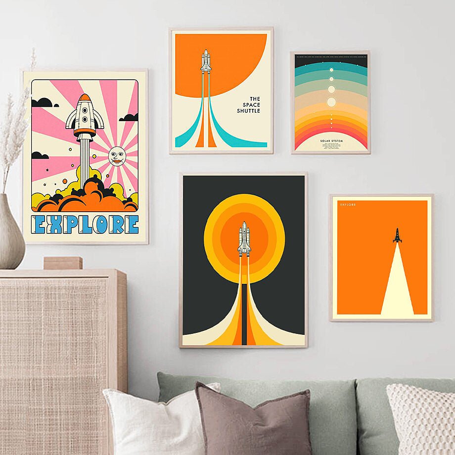 The Southern Atelier – Vibrant Cosmic Canvas Art for Modern Interiors - The Southern AtelierSKU_1775909428632_992