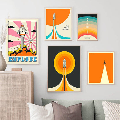 The Southern Atelier – Vibrant Cosmic Canvas Art for Modern Interiors - The Southern AtelierSKU_1775909428632_992