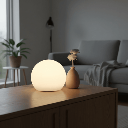 The Southern Atelier – Vibrant Round Table Lamp with Customisable Colour Options for a Luminous Atmosphere - The Southern AtelierSKU_1763119232079_83