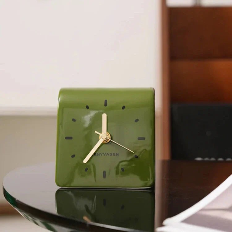 The Southern Atelier – Vintage Ceramic Desk Clock - The Southern AtelierSKU_1755802860418_356