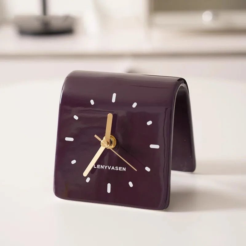 The Southern Atelier – Vintage Ceramic Desk Clock - The Southern AtelierSKU_1755802860418_873