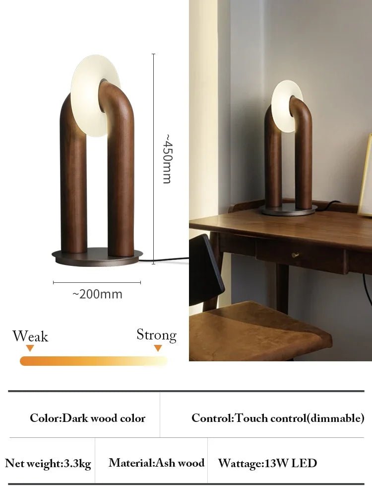 The Southern Atelier – Vintage Wood Table Lamp - The Southern AtelierSKU_1754206853521_501