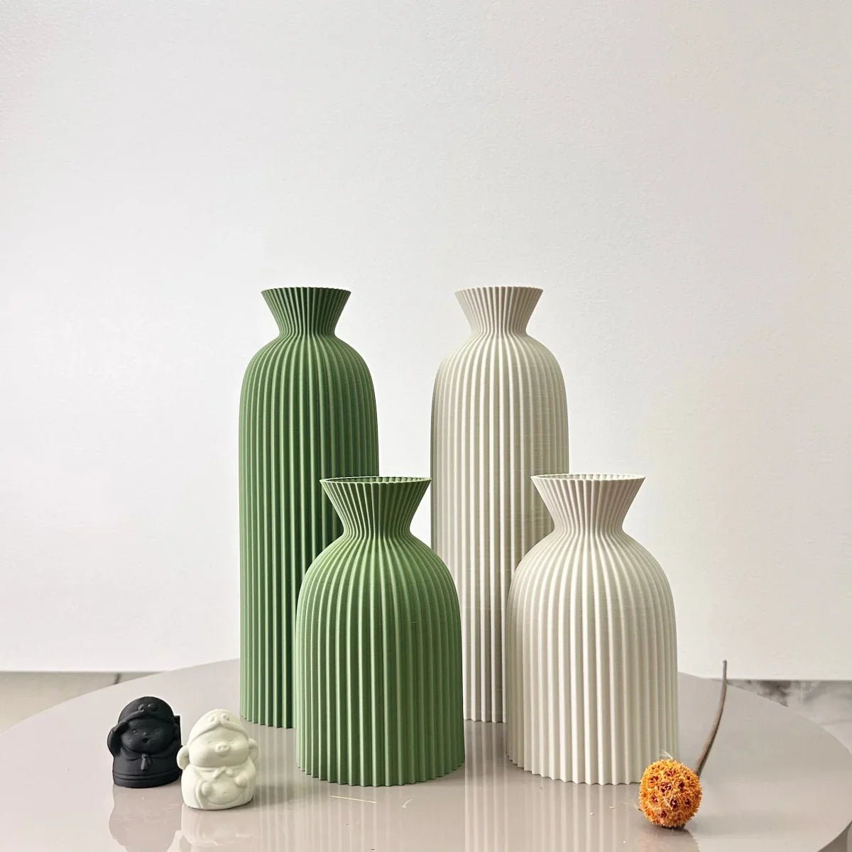 The Southern Atelier – Wavy Textured Ceramic Vases for Dried Flowers with Timeless Charm - The Southern AtelierSKU_1775450117205_58634