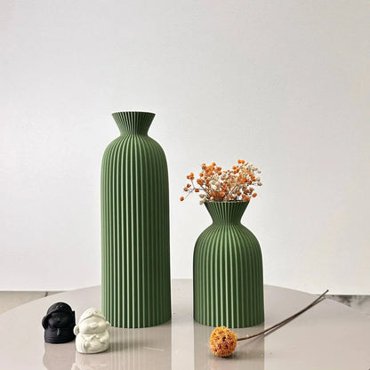 The Southern Atelier – Wavy Textured Ceramic Vases for Dried Flowers with Timeless Charm - The Southern AtelierSKU_1775450117205_58634