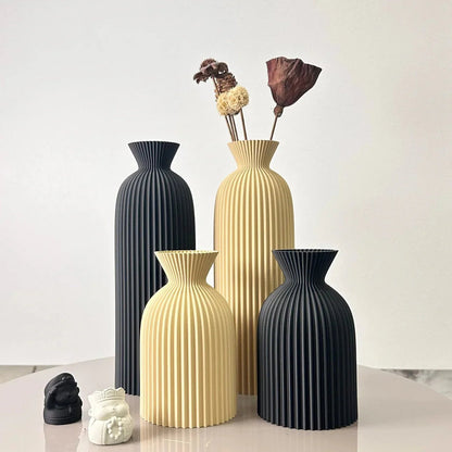 The Southern Atelier – Wavy Textured Ceramic Vases for Dried Flowers with Timeless Charm - The Southern AtelierSKU_1775450117205_58634