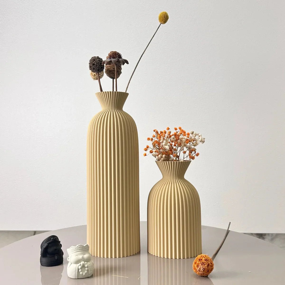 The Southern Atelier – Wavy Textured Ceramic Vases for Dried Flowers with Timeless Charm - The Southern AtelierSKU_1775450117206_436