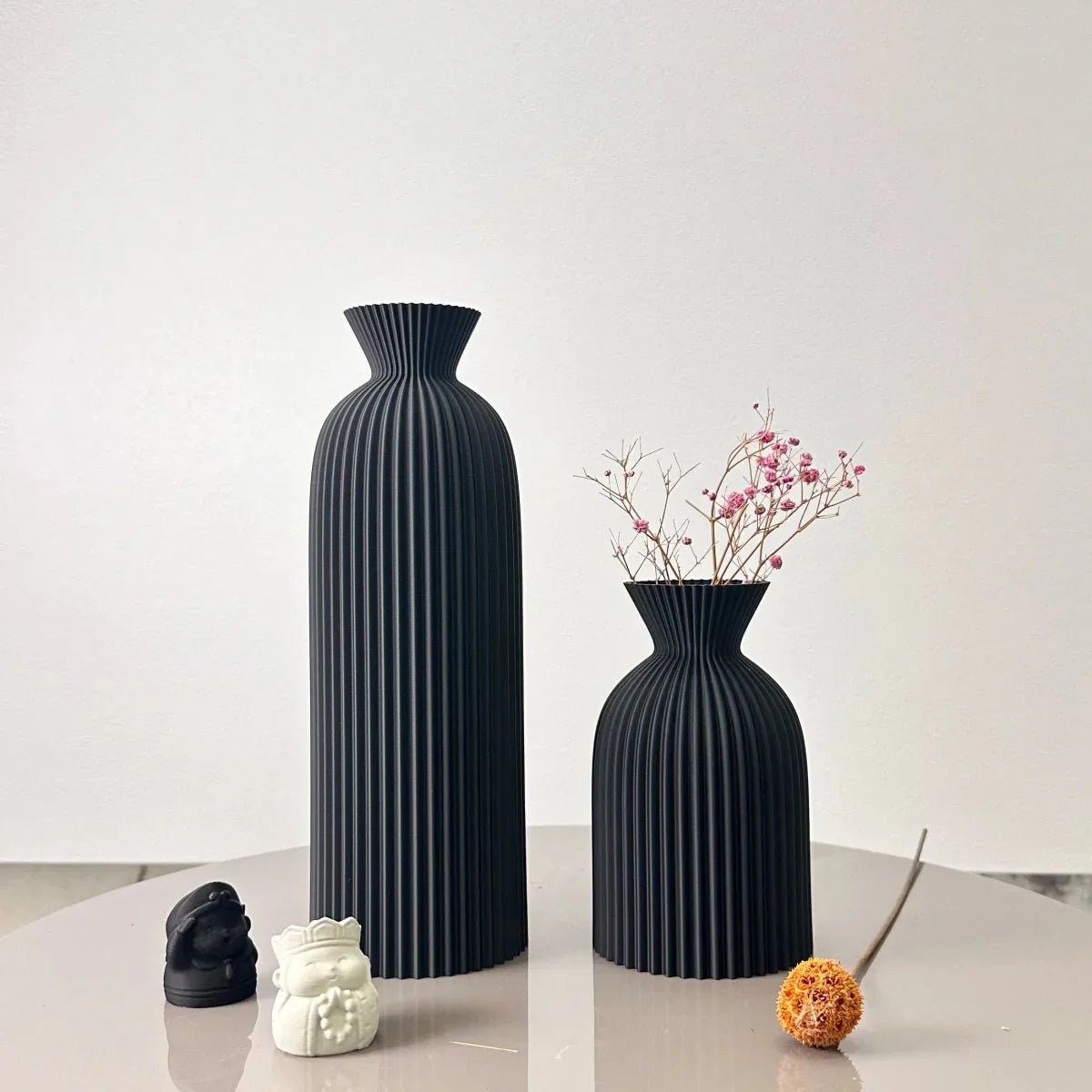 The Southern Atelier – Wavy Textured Ceramic Vases for Dried Flowers with Timeless Charm - The Southern AtelierSKU_1775450117206_595